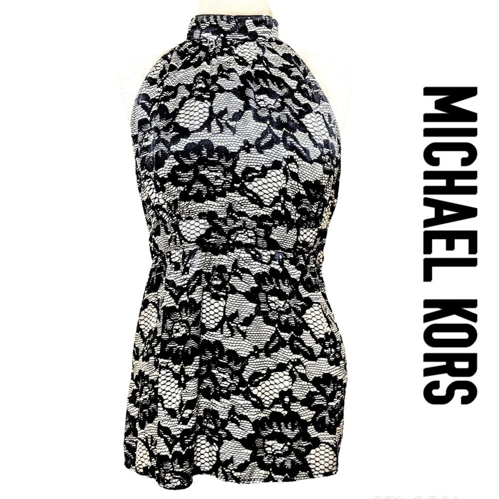 MICHAEL KORS 100% silk sleeveless blouse (14)